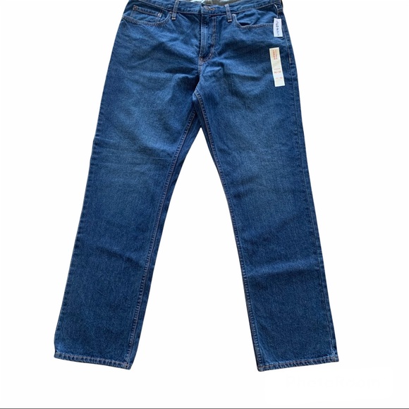 NWT Old Navy 36X32 Dark Wash Jeans - Picture 4 of 7